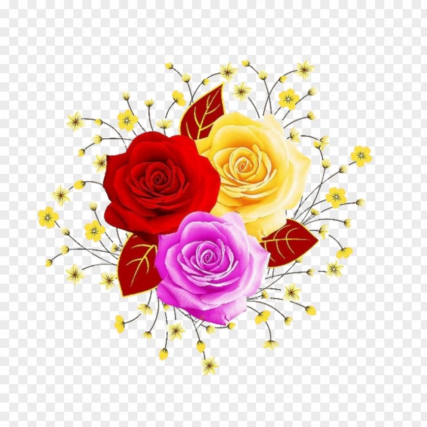 Flower Garden Roses Beach Rose Floral Design Illustration PNG