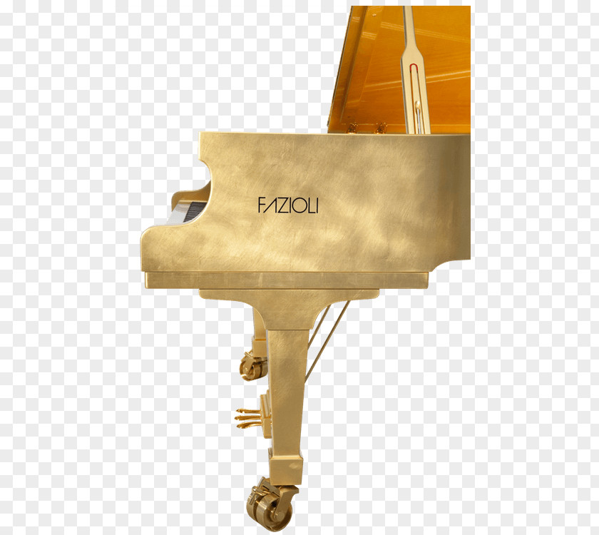 Golden Leaves Fazioli Gold Leaf Grand Piano PNG