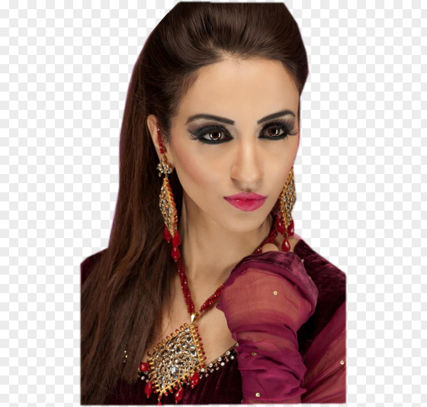 Jewellery Photo Shoot Eyebrow Makeover Maroon PNG