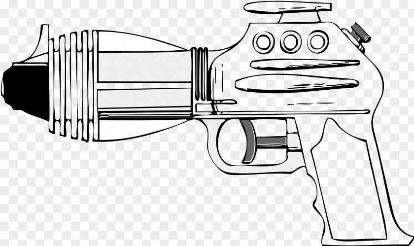 Laser Gun Firearm Coloring Book Raygun Toy Weapon Drawing PNG