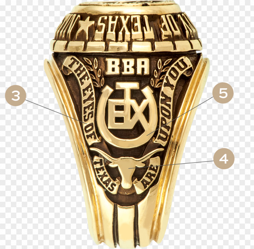 Longhorn Lamar University Of Texas Tower At Dallas Class Ring College PNG