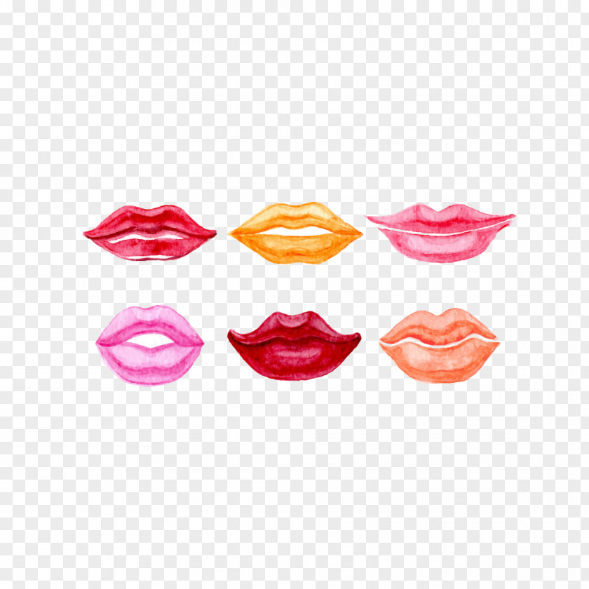 Painted Lips Vector Lip Euclidean Painting PNG