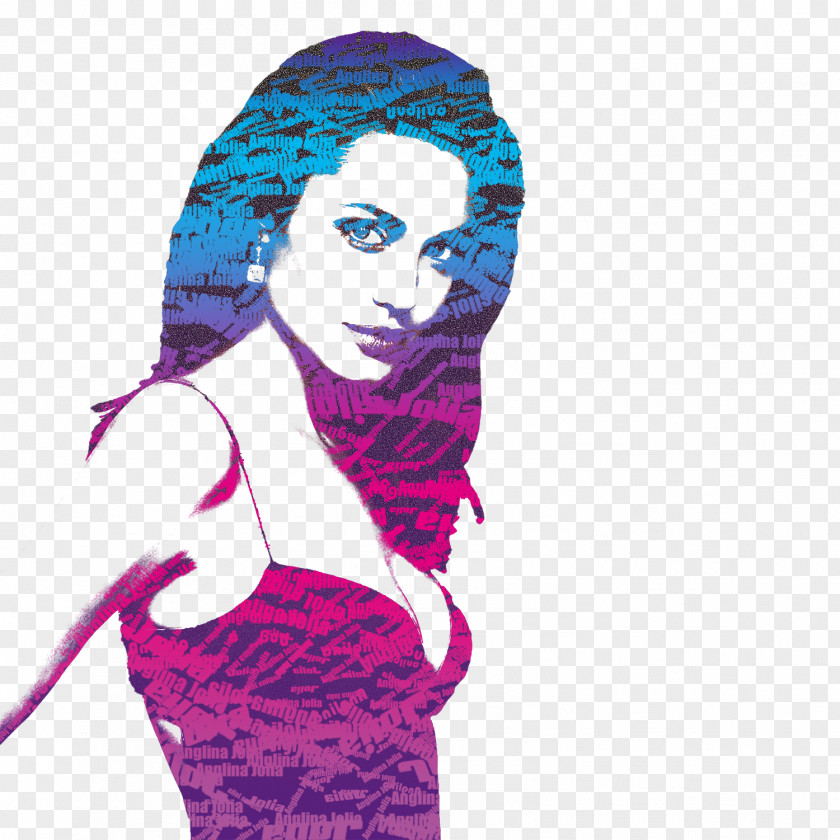Angelina Jolie Silhouette Graphic Design Illustration PNG