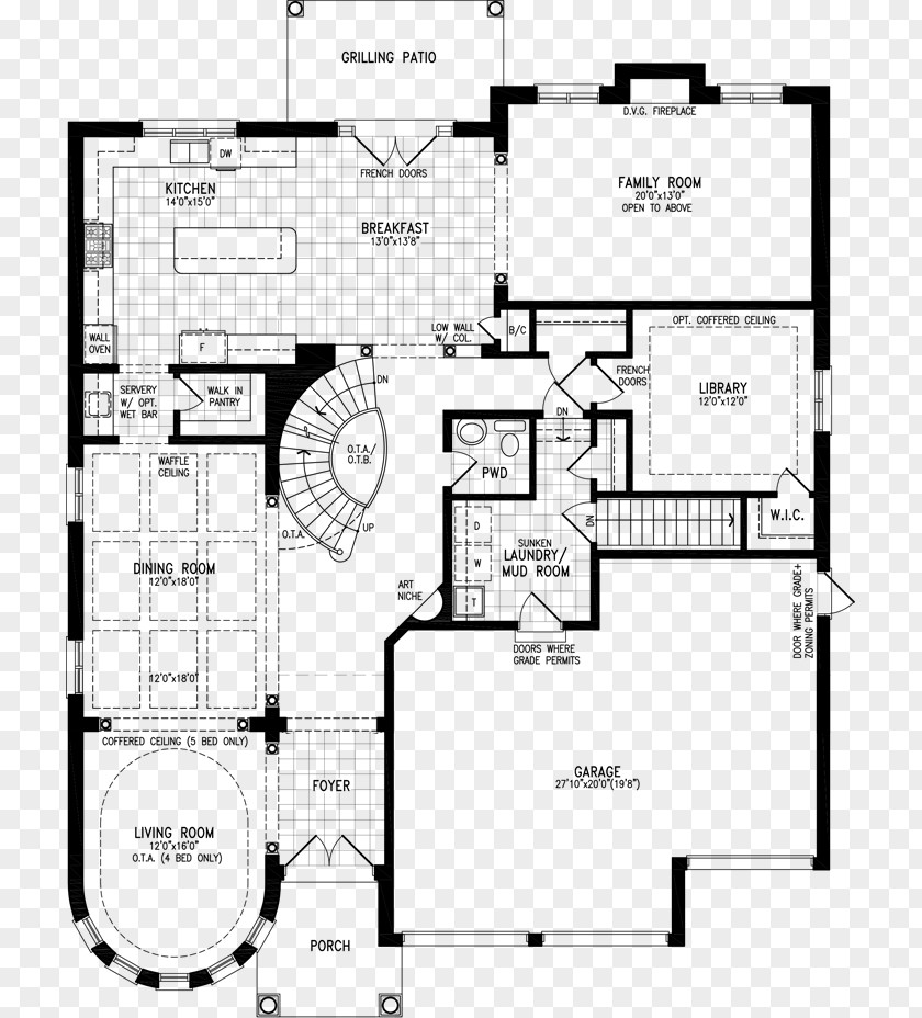 Design Floor Plan Line PNG