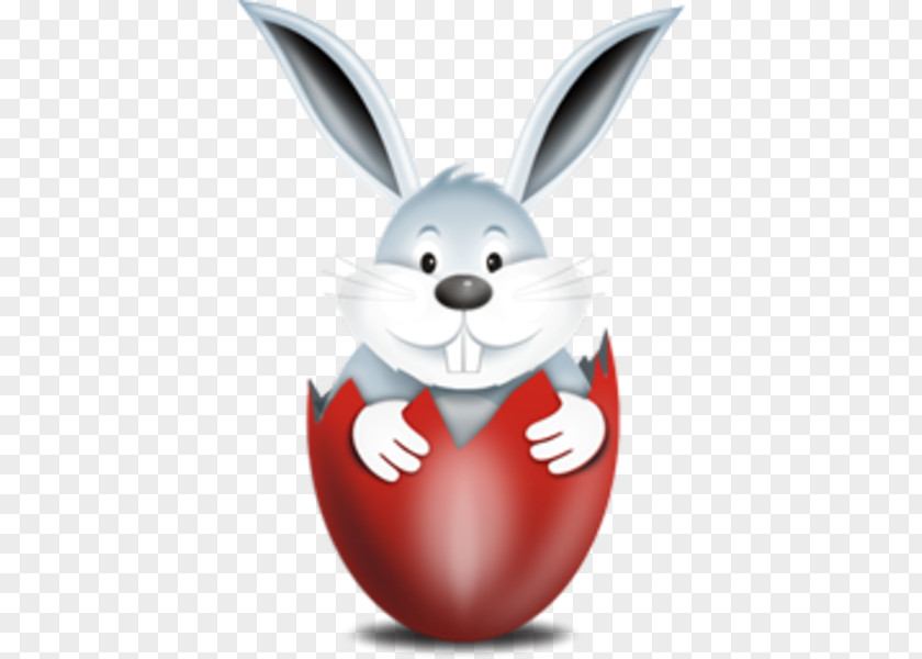 Easter Bunny Red Egg PNG
