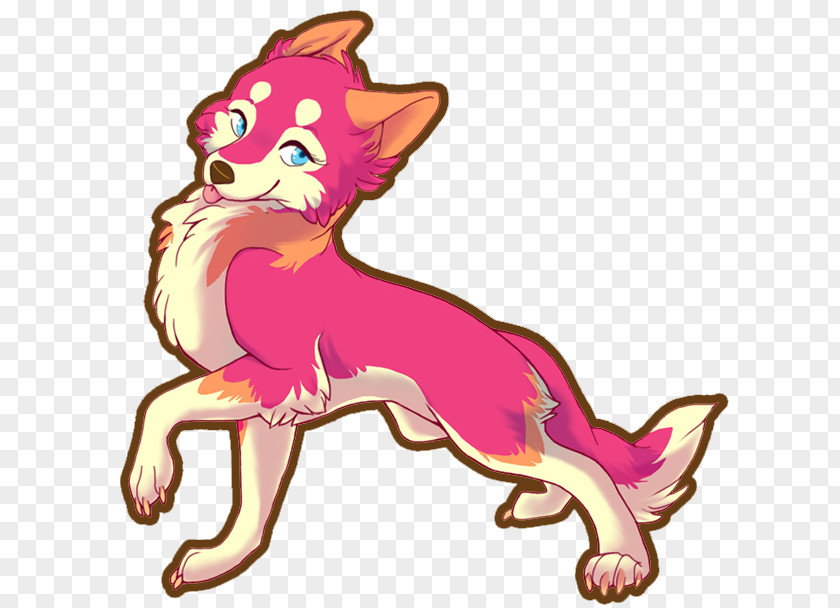 Fox Dog Cat Pink M Clip Art PNG