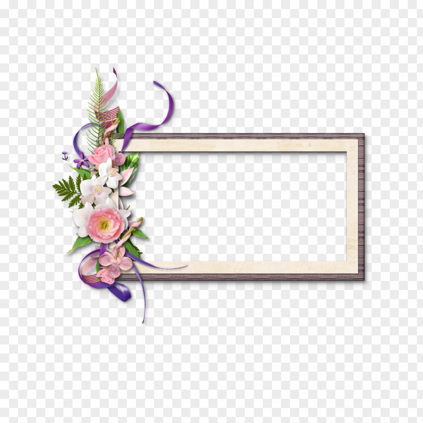 Text Frame Flower Picture Frames Ornament Floral Design PNG