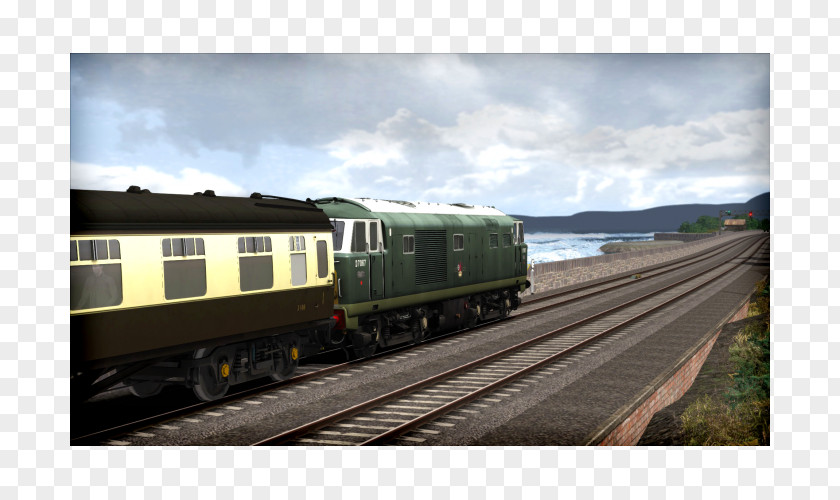 Train Railroad Car Rail Transport Passenger Track PNG