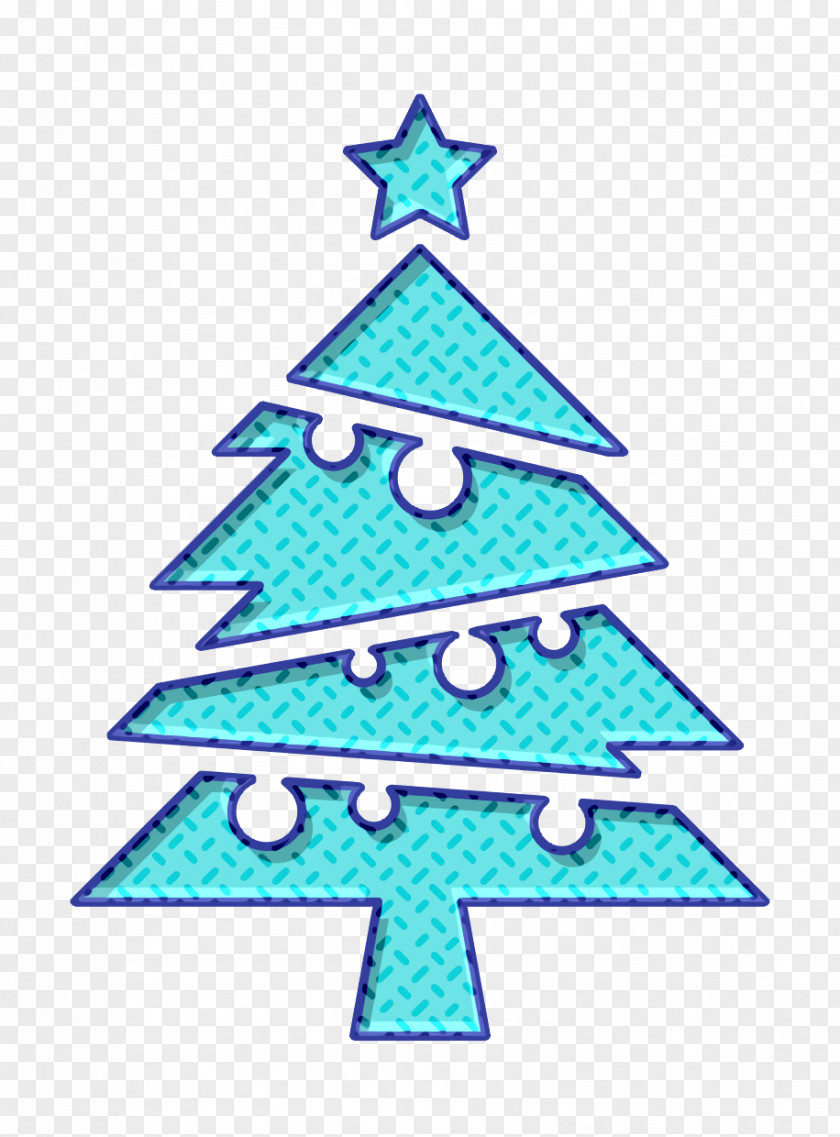 Tree Icon Christmas With Balls And A Star On Top Shapes PNG