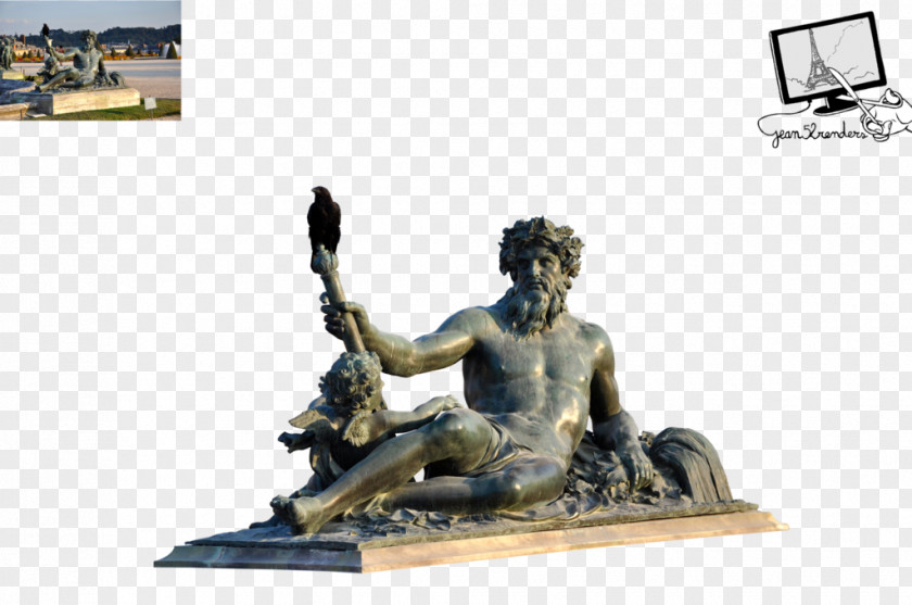 Versailles Bronze Sculpture Classical Statue PNG