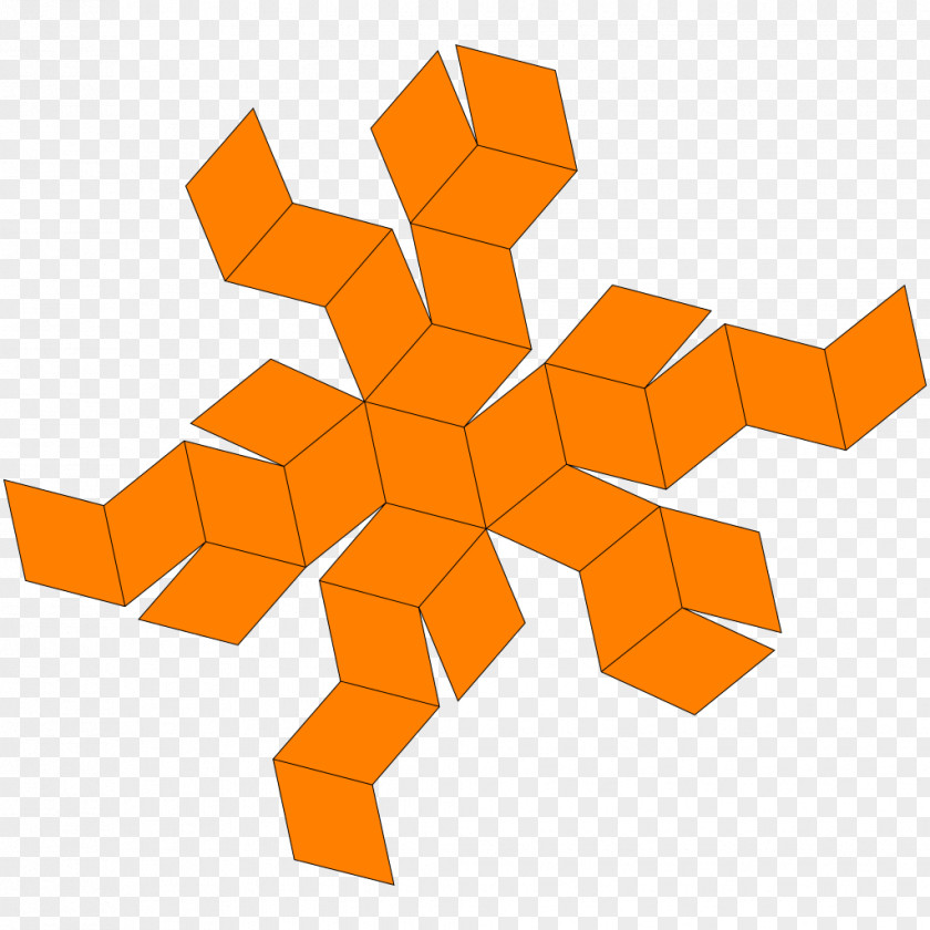 Angle Rhombic Triacontahedron Dodecahedron Net Catalan Solid Disdyakis PNG