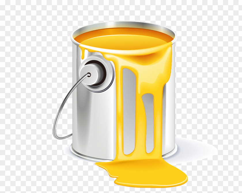 Metal Bucket Paint Icon PNG