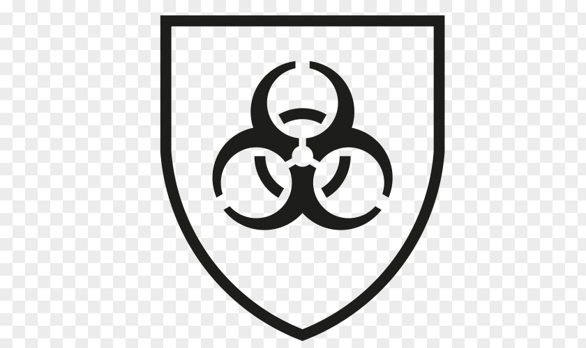 Symbol Biological Hazard Sign Decal Sticker PNG