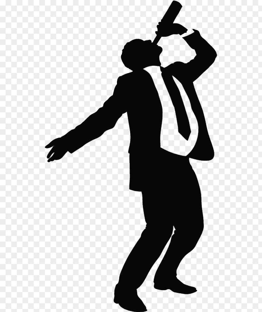 A Silhouette Of Drunken Business Man Alcoholic Drink Royalty-free Clip Art PNG