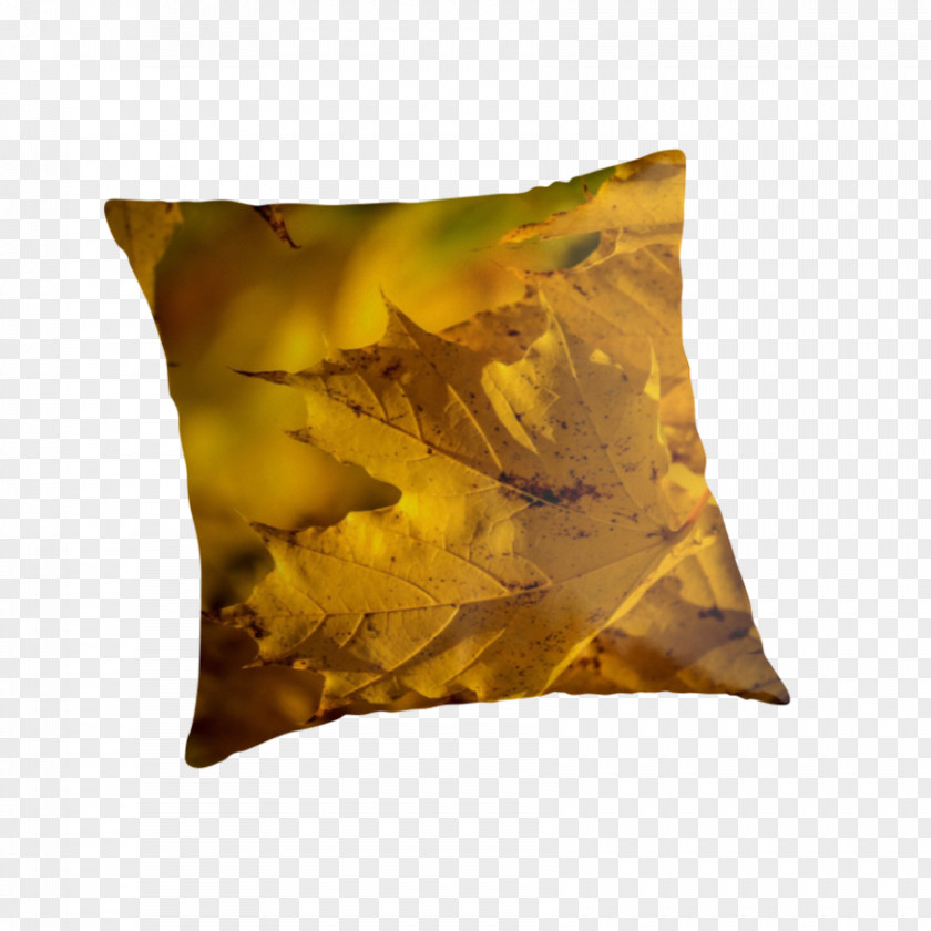 Autumn Yellow Leaves Throw Pillows Cushion Leaf PNG