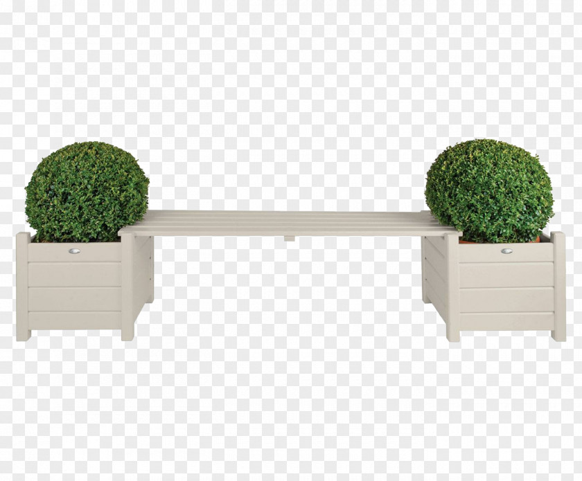 Design Bench Flowerpot Flower Box Garden Furniture PNG
