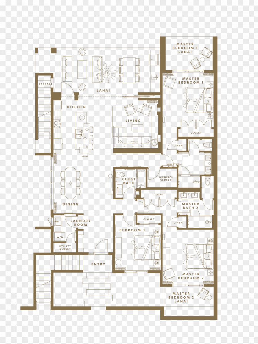 Design Floor Plan Luana Garden Villas PNG