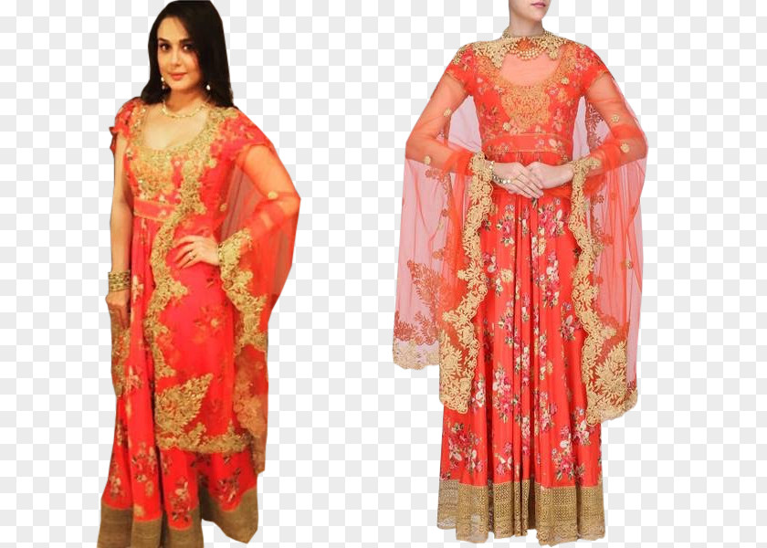 Design Sari Robe Silk Fashion Formal Wear PNG
