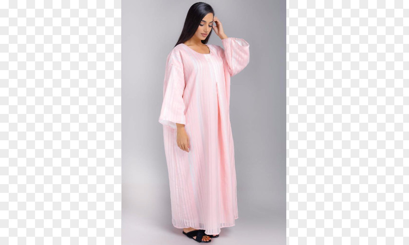 Dress Robe Shoulder Pink M Sleeve PNG