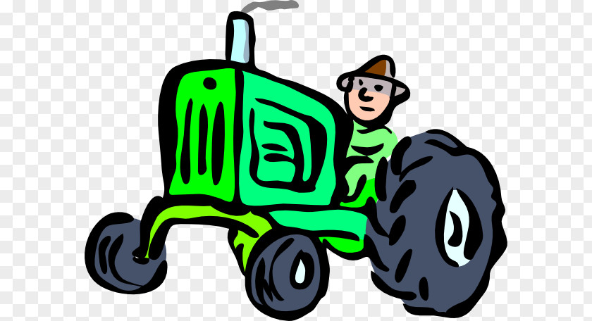 Green Tractor Cliparts Farmer Agriculture Clip Art PNG