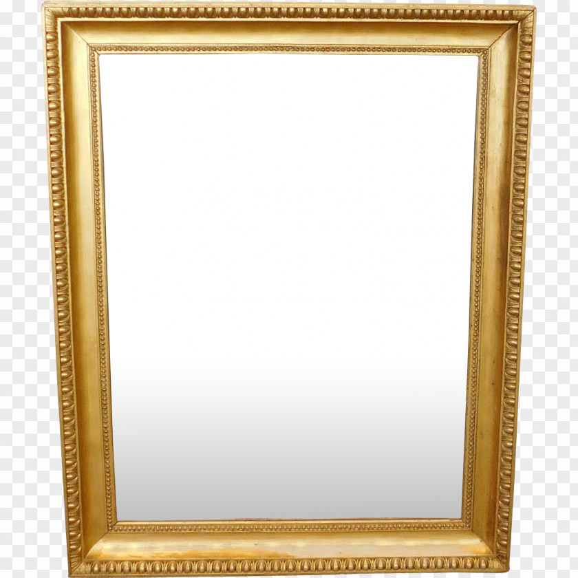 Mirror Light Gold Furniture Glass PNG