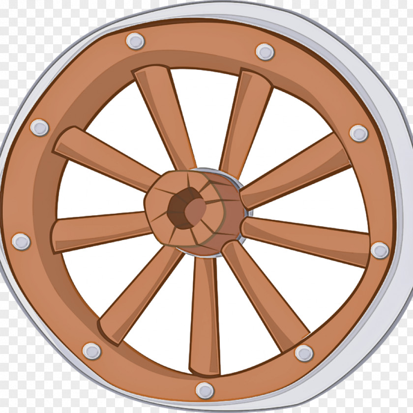 Wheel Spoke Rim Auto Part Brown PNG