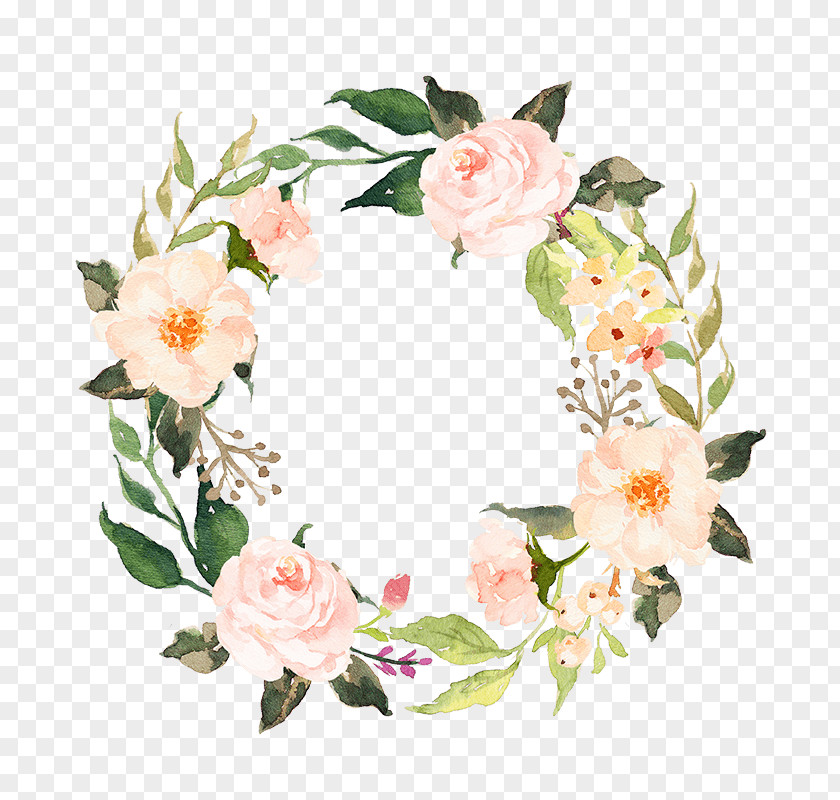 Floral Background Wedding Invitation Garland Clip Art Design PNG
