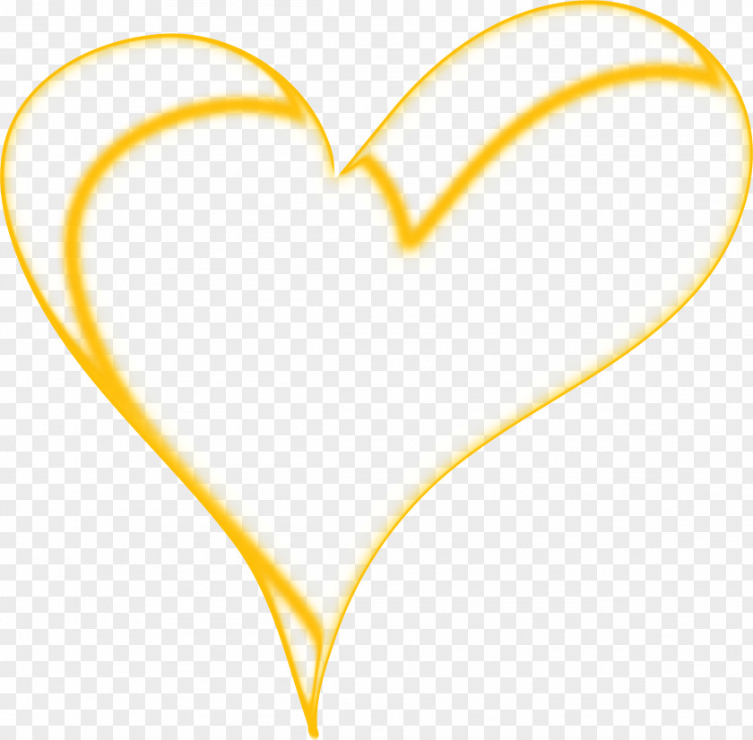 Gold Heart Clip Art PNG