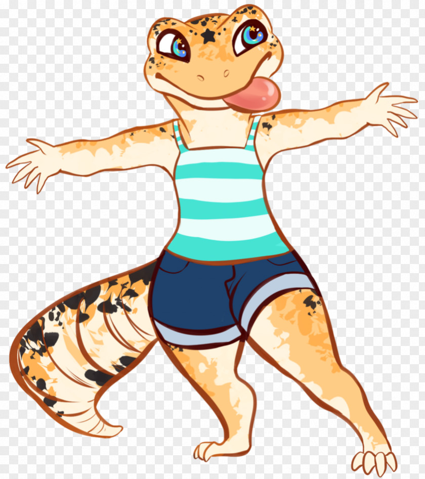 Leopard Gecko Clothing Human Behavior Character Clip Art PNG