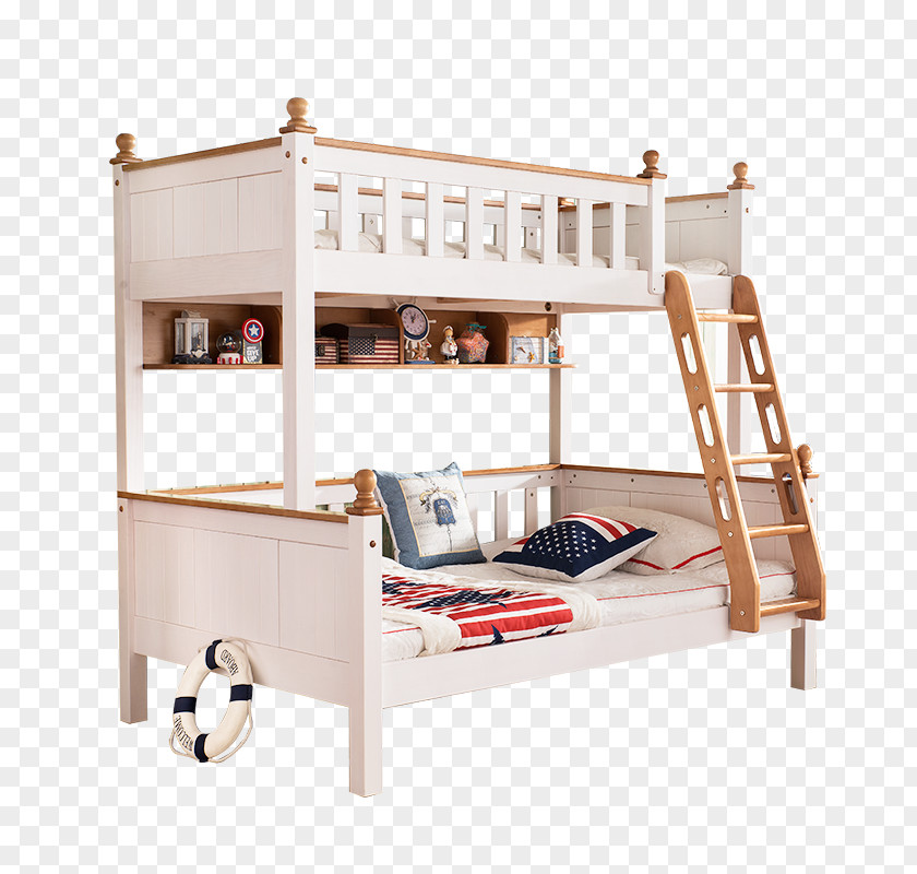 Mediterranean Child Bed Bunk Table PNG