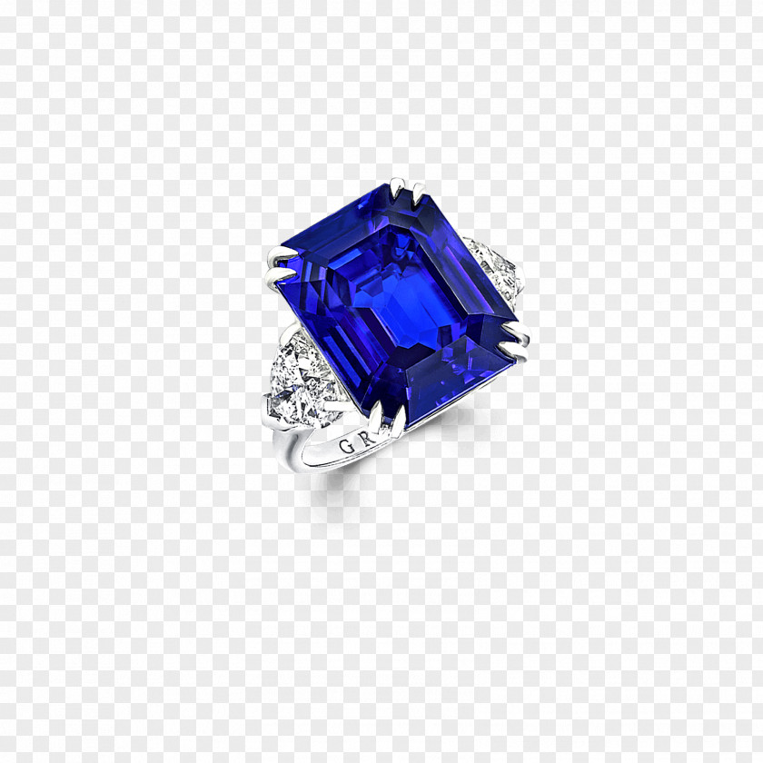 Sapphire Earring Graff Diamonds Gemstone PNG