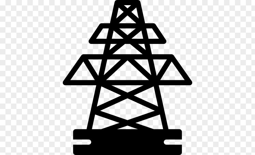 Electric Tower Electricity Overhead Power Line Transmission PNG