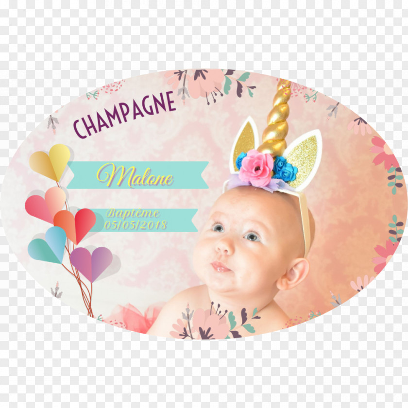 Record Label Adhesive Champagne Sticker PNG