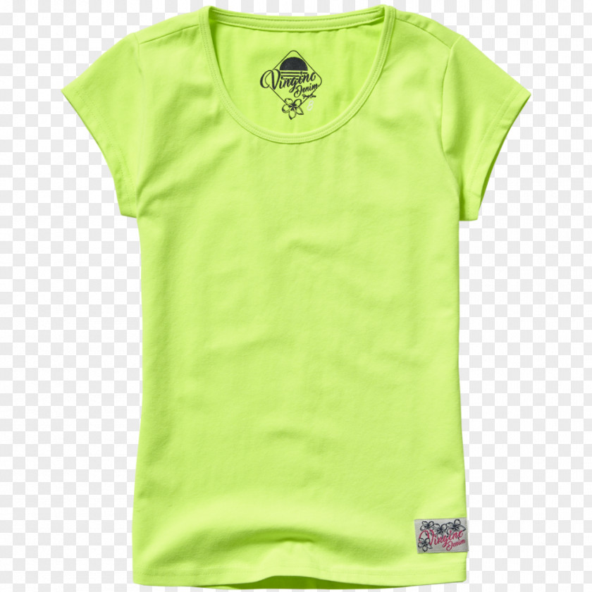 T-shirt Sleeve Green Neck PNG