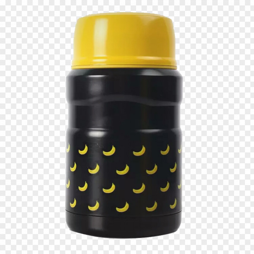 Yellow Rice Pattern Bottle Bear Bento Vacuum Flask Cup PNG