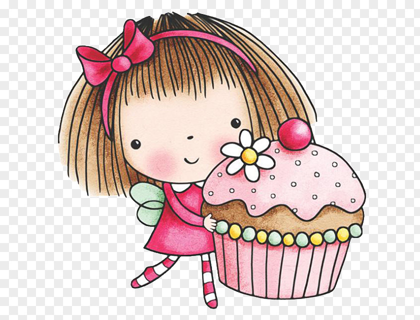 Cake Cupcakes & Cookies Cupcake Girl Frosting Icing PNG