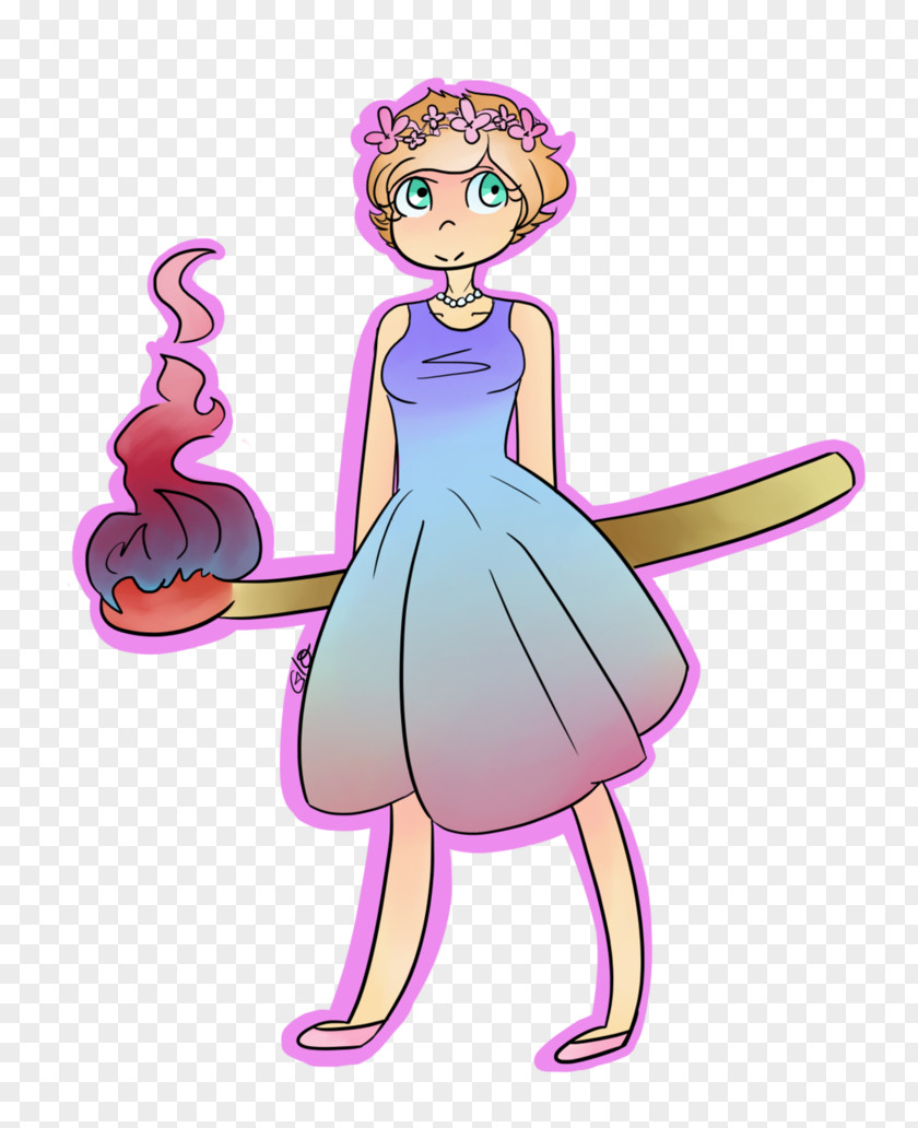 Fairy Finger Dress Clip Art PNG