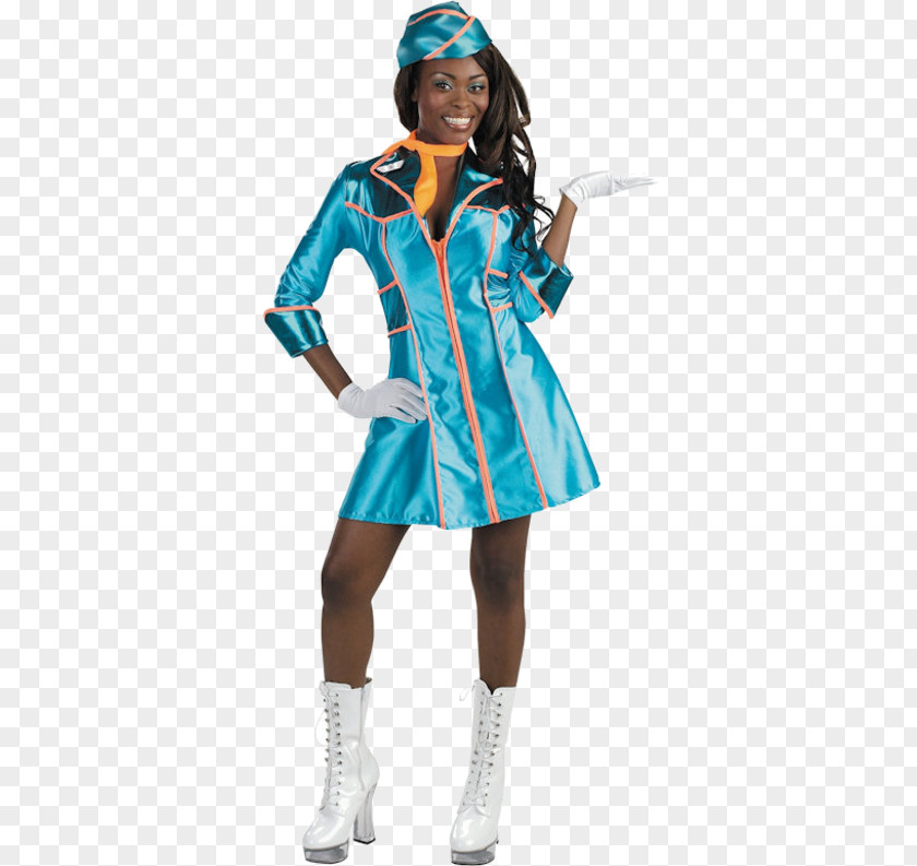 Woman Halloween Costume Flight Attendant Adult Disguise PNG