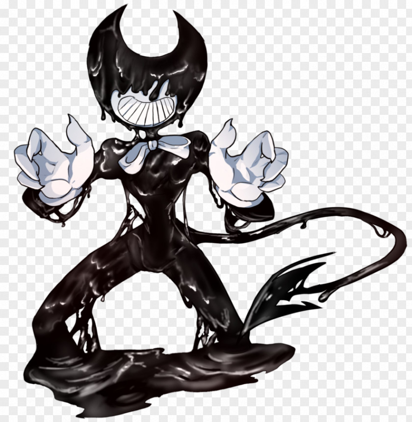 Beautifully Ink Bendy And The Machine Drawing PNG