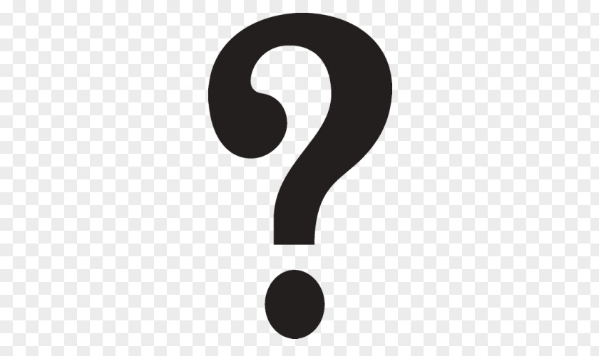 Black Question Mark Punctuation Sentence Comma Image PNG