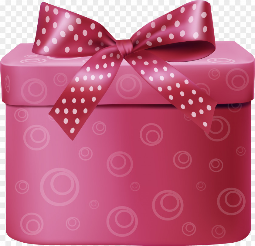 Cartoon Red Gift Box PNG