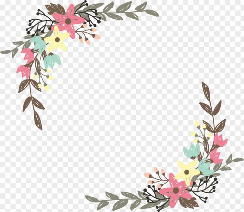 Flower Borders And Frames Vector Graphics Clip Art PNG