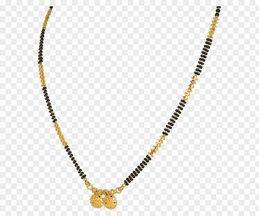 Gold Chain Jewellery Necklace Mangala Sutra PNG