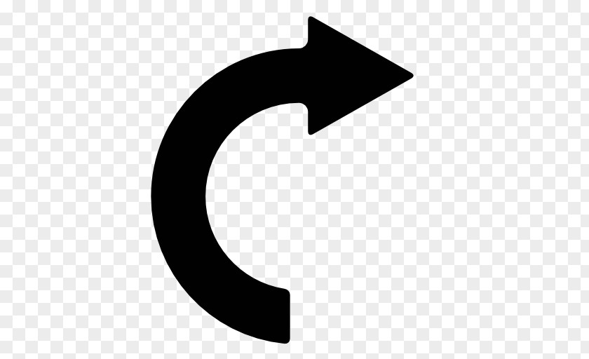 Right Arrow Curve Disk PNG
