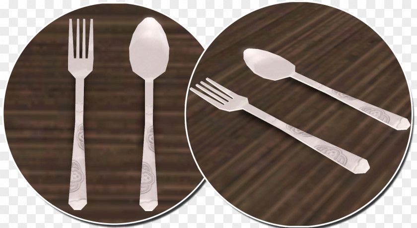 Stainless Steel Dinner Plate Spoon Fork Indonesian Cuisine The Sims 4 PNG