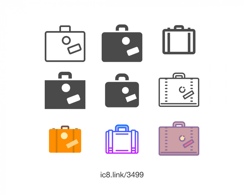 Suitcase Download Font PNG