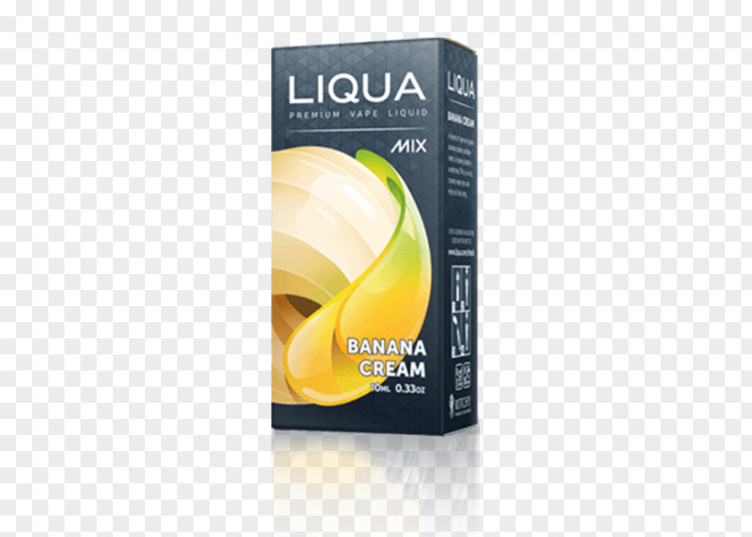 Banana Cream Electronic Cigarette Aerosol And Liquid Flavor PNG