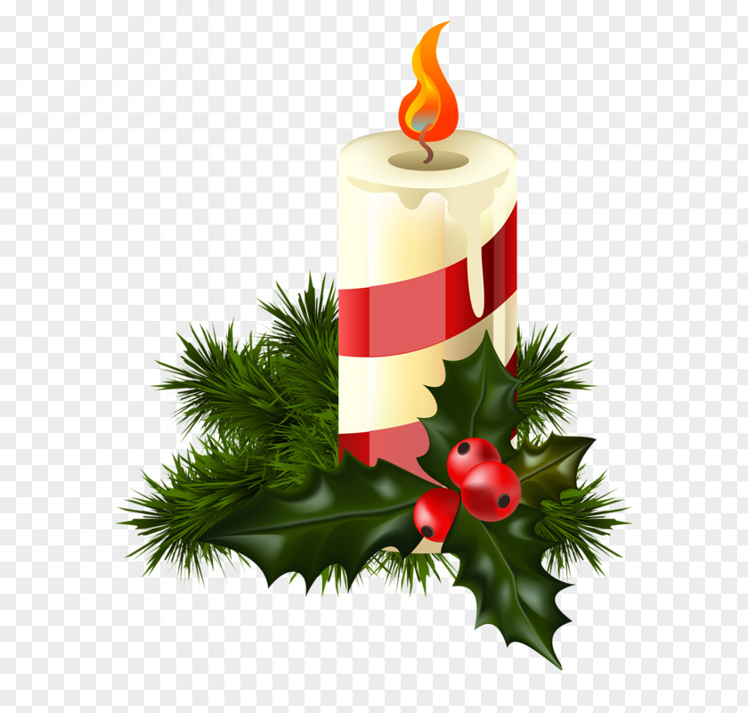 Christmas Candle Decoration Jingle Bell Clip Art PNG