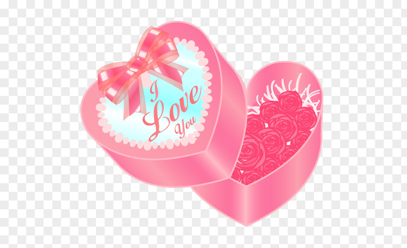Creative Valentine's Day Gift Paper Box PNG