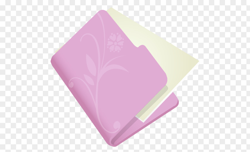 Folder Flower Lila Pink Purple Magenta Lilac Heart PNG